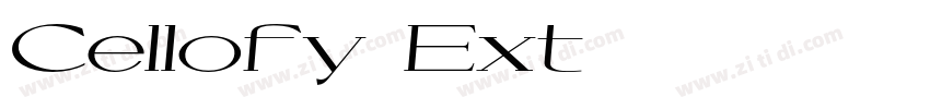 Cellofy Ext字体转换